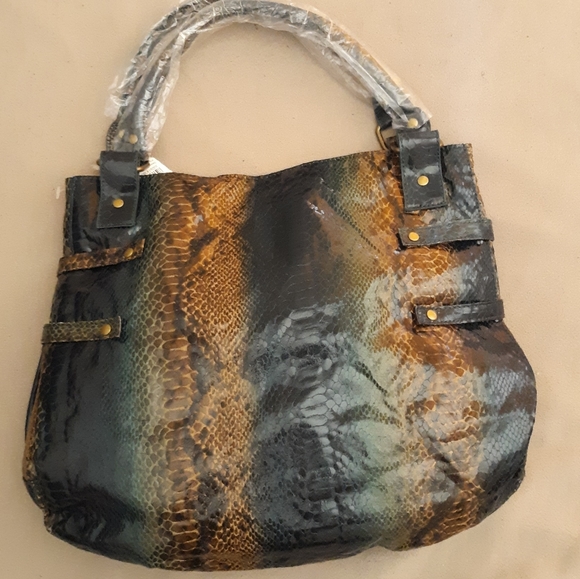 😎🐍Beautiful Snake-print Tote Bag!👜 - Picture 12 of 16